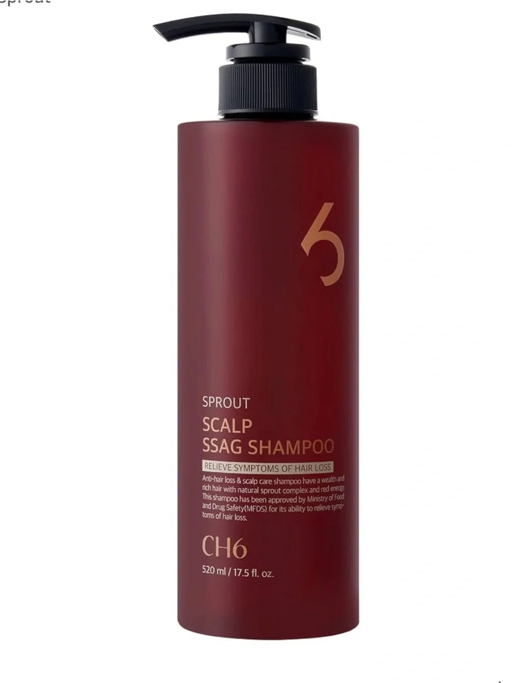 CH6 Sprout Scalp Ssag Shampoo Hair Loss Relief Oily Hair Fresh Herb 17.5oz